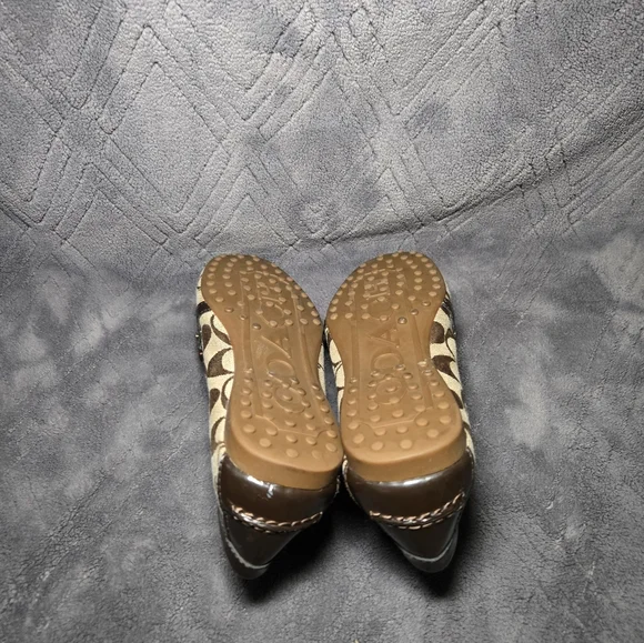 Coach Flynn Signature Patent Loafer Flats Womens Sz 6.5B Slip On Shoes Sneakers. - Picture 8 of 9